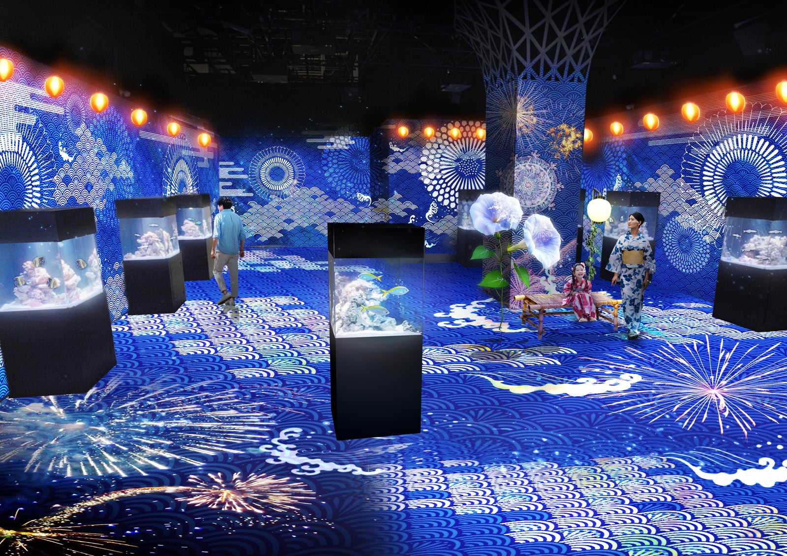 NAKED 花火アクアリウム／提供画像