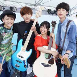（左から）泉澤祐希、竜星涼、miwa、坂口健太郎（C）2017「君と100回目の恋」製作委員会