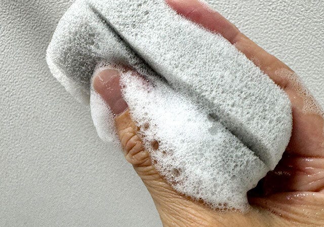 ダイソー コップ・ボトル洗いスポンジ(2段伸縮) 泡立ち ダイソー コップ・ボトル洗いスポンジ(2段伸縮) 泡立ち