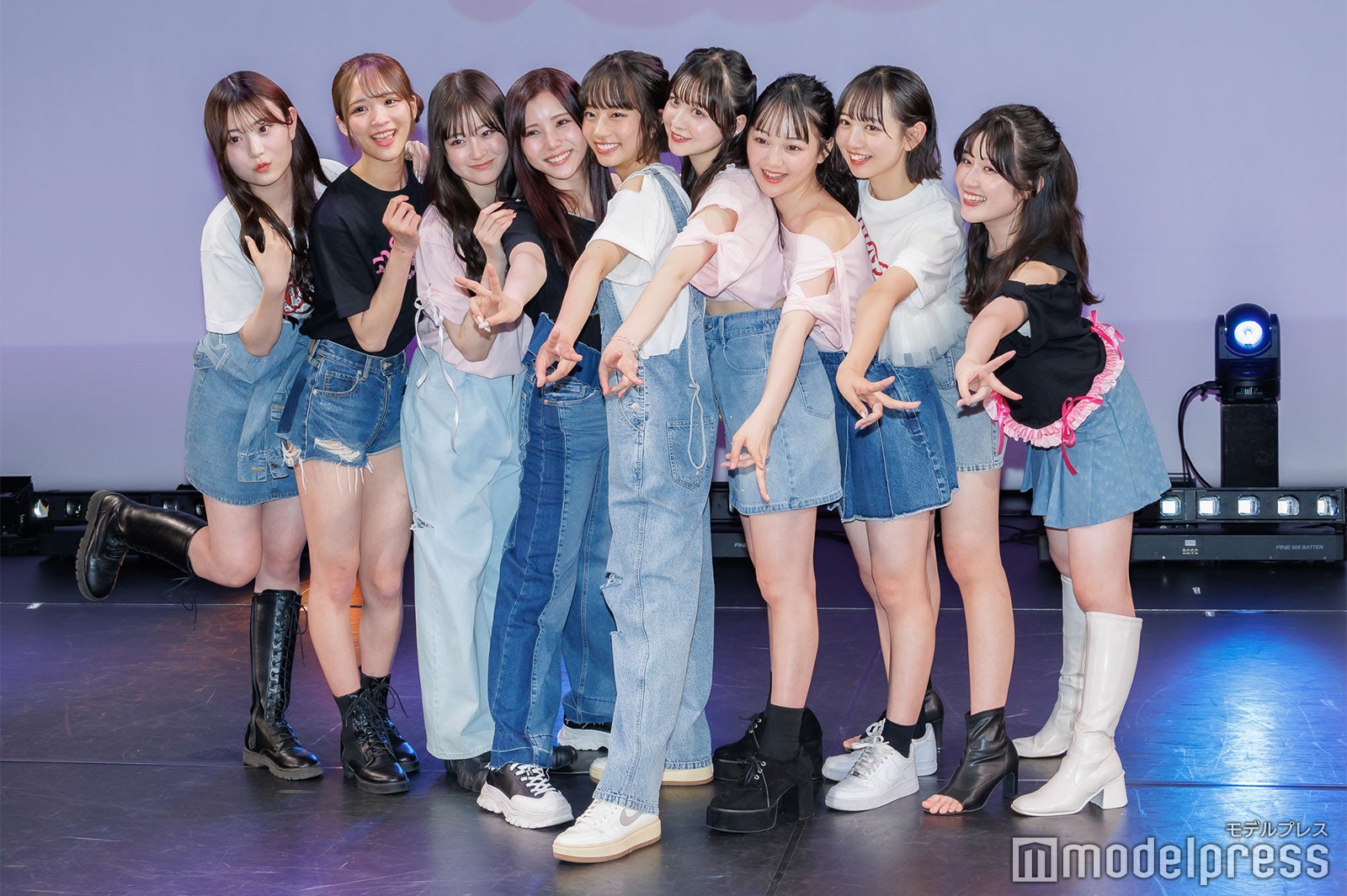 近藤藍月、中山あやか、足川結珠、高橋快空、池端杏慈、佐藤菜月海、藤野有紗、近藤結良、河村果歩（C）モデルプレス