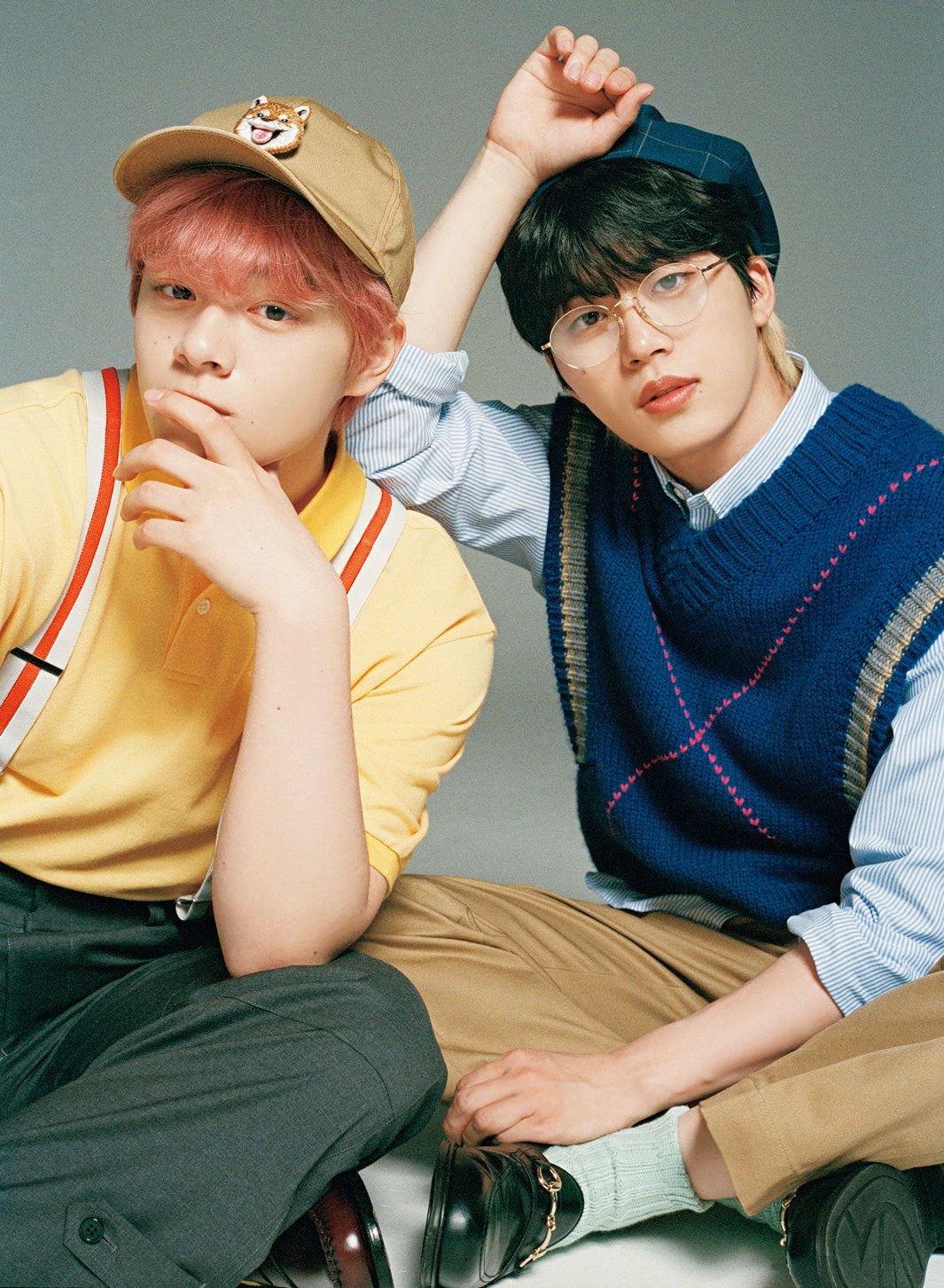 JO1鶴房汐恩＆木全翔也“つるきま”コンビ「CanCam」初登場　少年感漂うニコイチコーデ披露