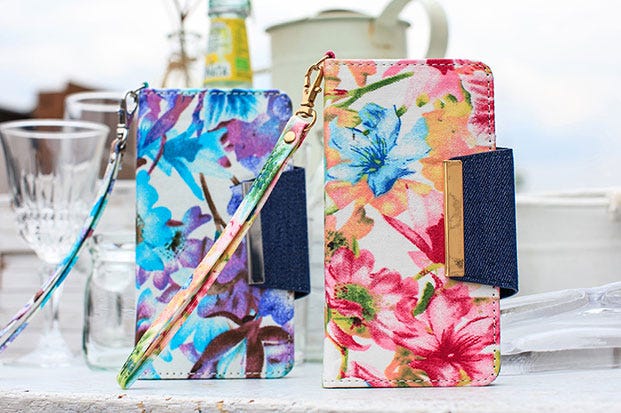 デニム切替フラワーiPhone6ケース「fifth」1,790円(税込)