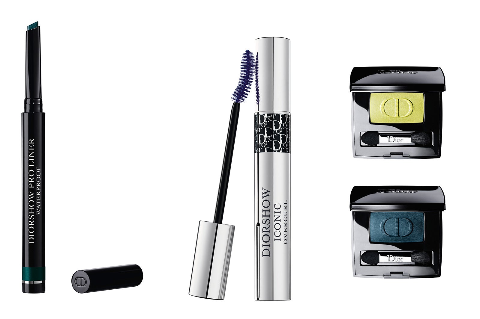 （左から）ディオールショウ プロ ライナー ウォータープルーフ、マスカラ ディオールショウ アイコニック オーバーカール、ディオールショウ モノ　限定2色／画像提供：Dior