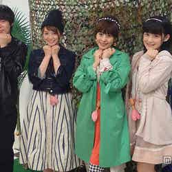 (左から)ウーマンラッシュアワー村本大輔、芹那、さとう珠緒、嗣永桃子【モデルプレス】