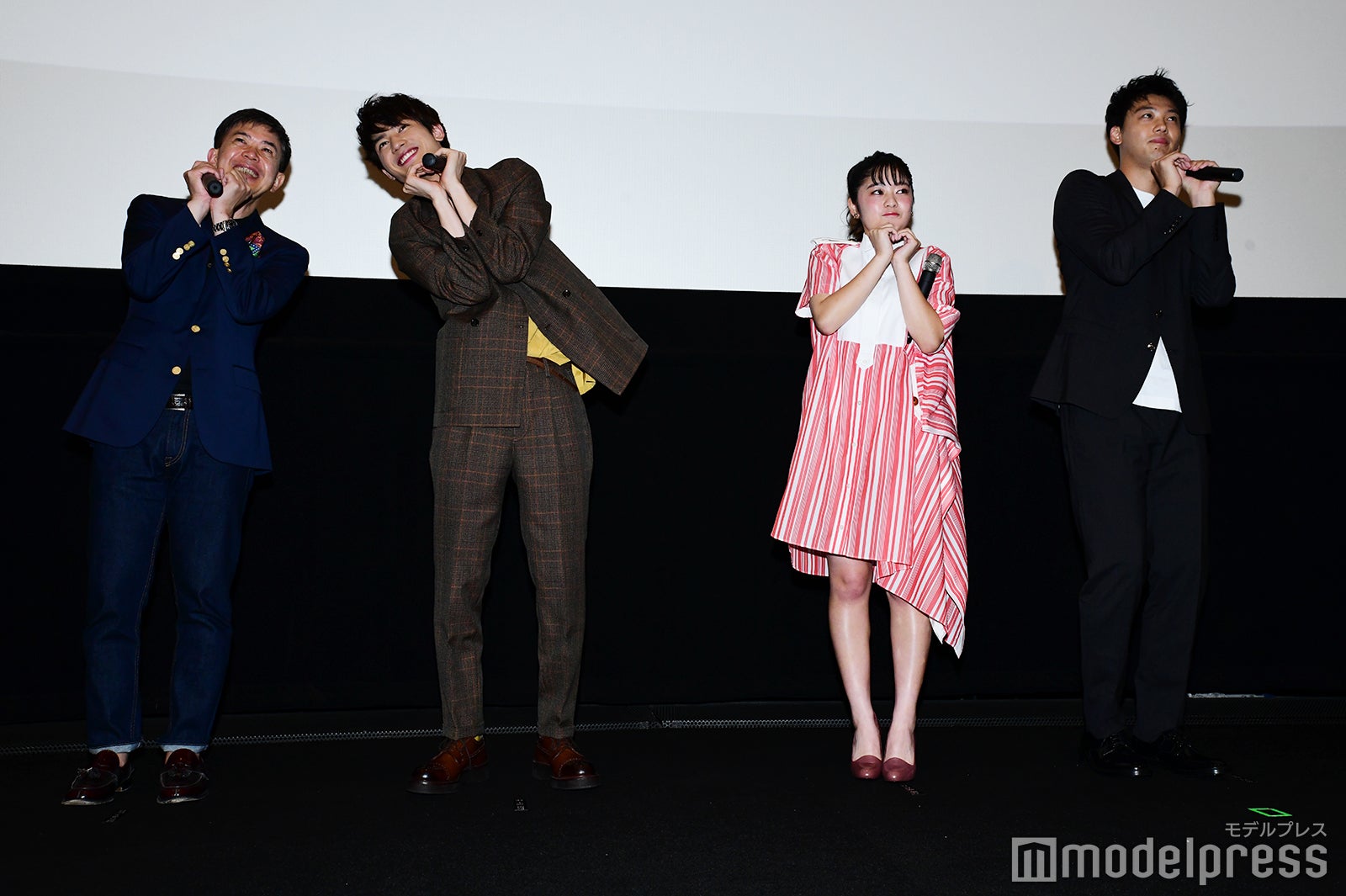 （左から）河合勇人監督、板垣瑞生、吉柳咲良、竹内涼真 （C）モデルプレス