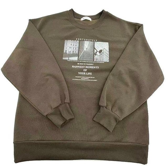 しまむら omi フォトプリントトレーナー しまむらomiフォトプリントトレーナー