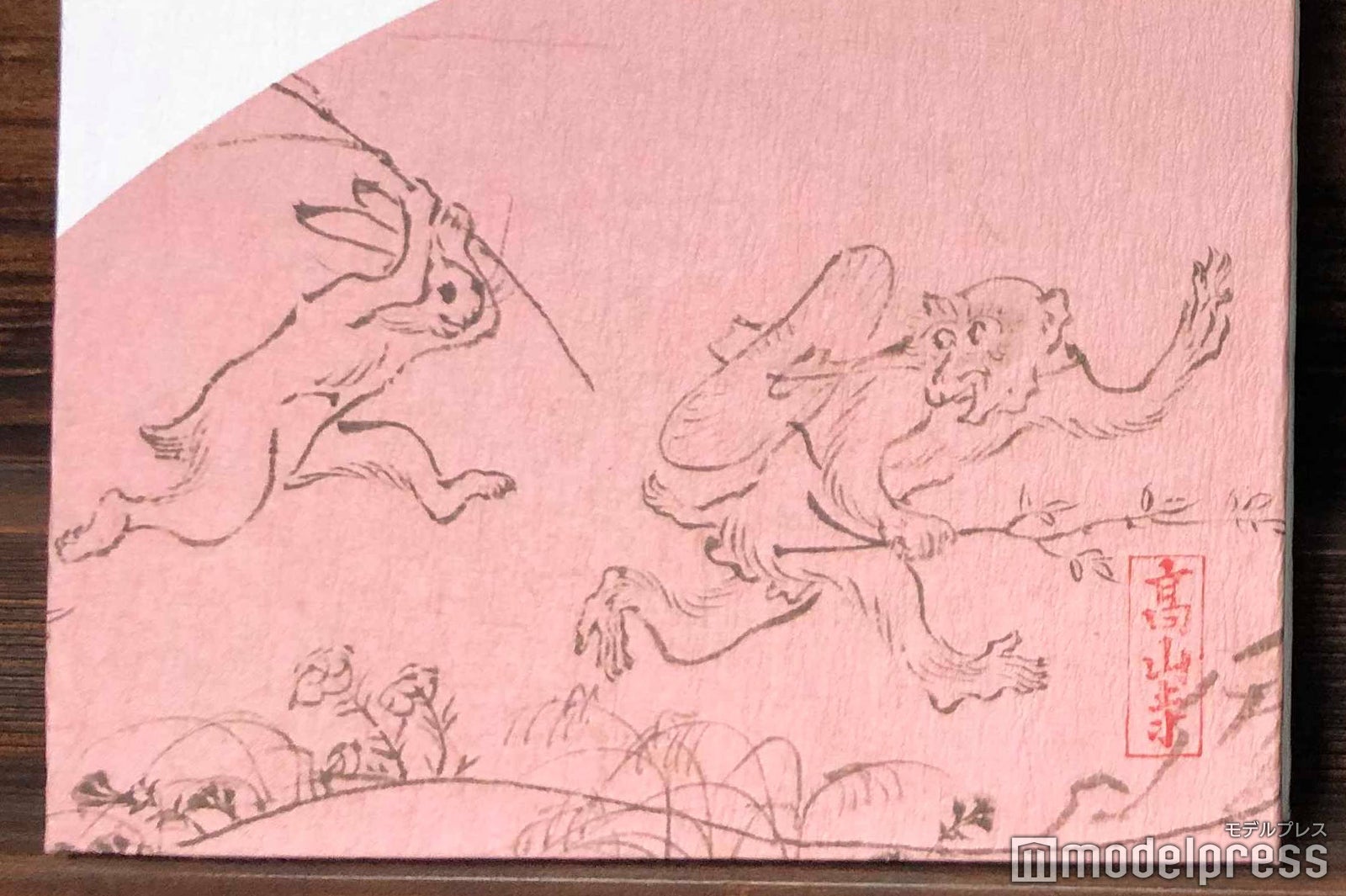 猿と兎が追いかけっこをしている（C）モデルプレス