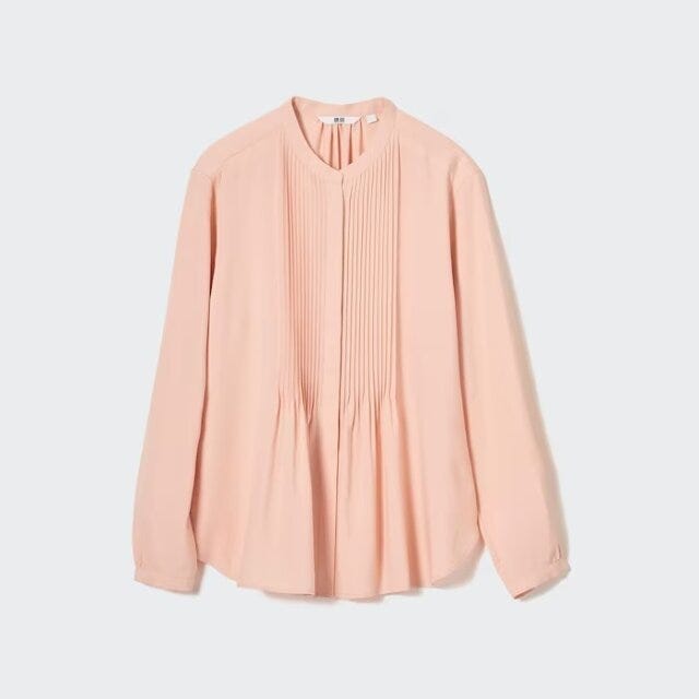 ユニクロ　uniqlo　レディース　おすすめ　オススメ　コスパ　2023　春　トップス　レーヨンピンタックブラウス　ブラウス