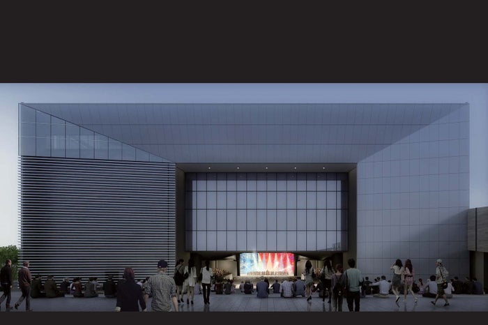 屋外ステージ側から見たTACHIKAWA STAGE GARDEN／画像提供：立飛ホールディングス