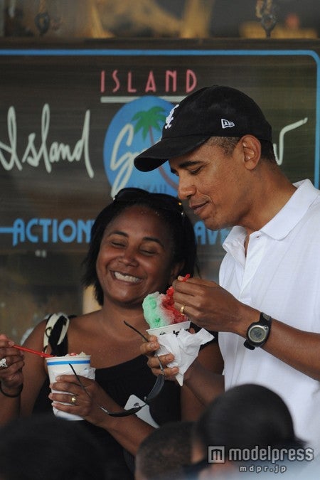 オバマが家族で訪れた「アイランド・スノー・ハワイ」／写真提供：Getty Images