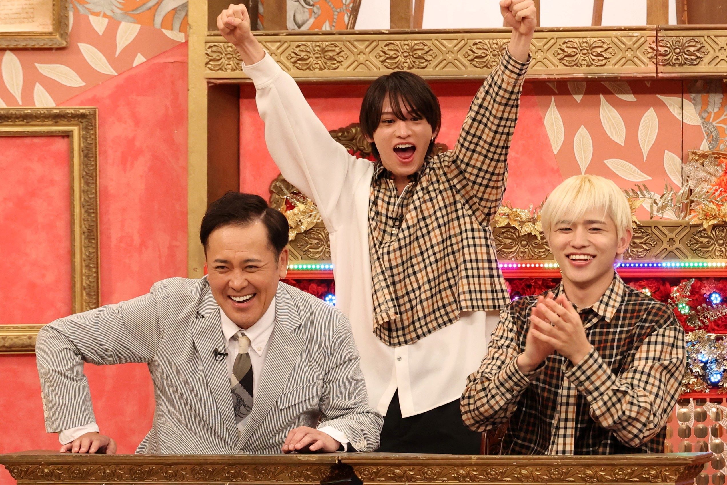 有田哲平、猪俣周杜、篠塚大輝（C）フジテレビ