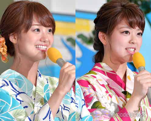 フジ新人アナ美女2人&イケメン2人が初の公の場<井上清華アナ・杉原千尋アナ・今湊敬樹アナ・大川立樹アナ>