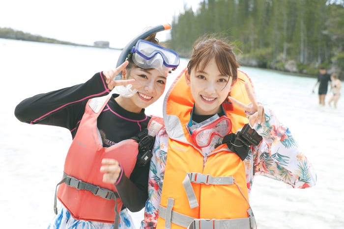 「#乃木坂世界旅 今野さんほっといてよ!ニューカレドニア編Day2」(C)AbemaTV