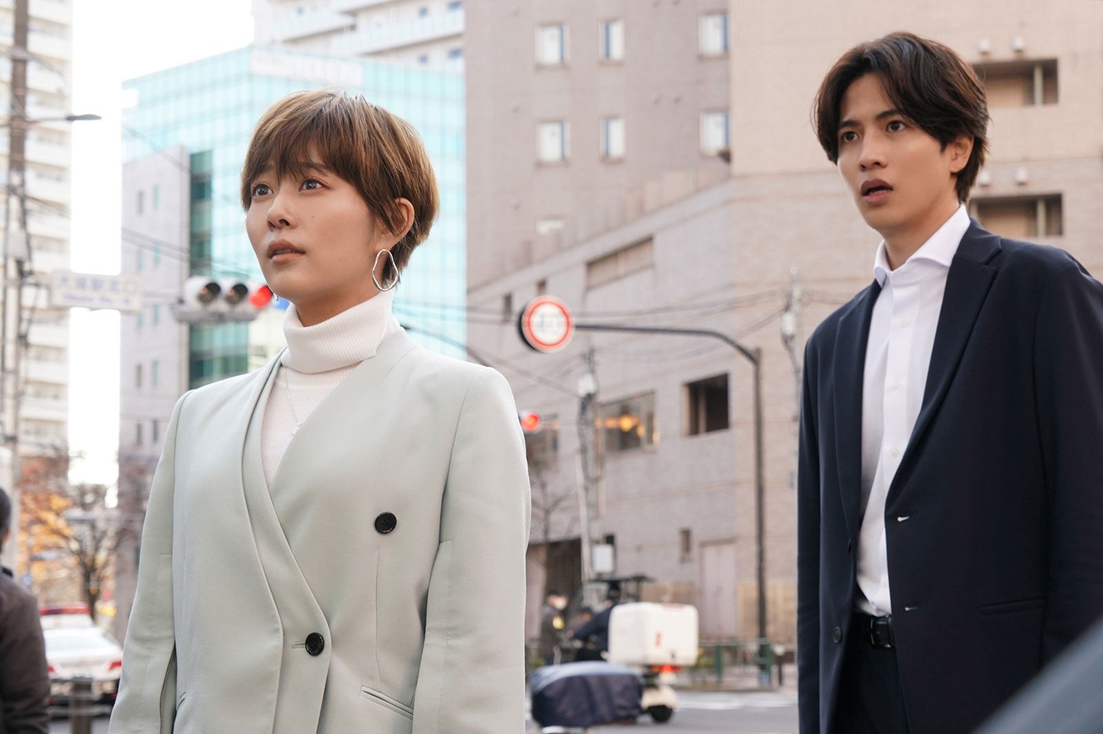 高畑充希、志尊淳／「ムチャブリ！　わたしが社長になるなんて」第2話より（C）日本テレビ