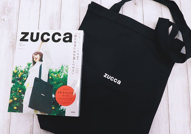 トートバッグ ムック 付録 ZUCCa 画像 トートバッグ ムック 付録 ZUCCa 画像 置き画 ムック本 黒バッグ