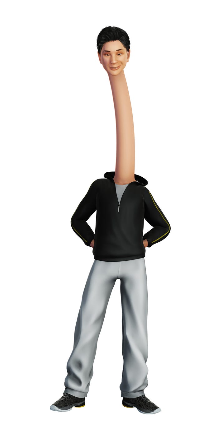 キリン沢リン太郎(CV:野津山幸宏) (C)2022 カメの甲羅はあばら骨製作委員会 (C)川崎悟司/SB クリエイティブ