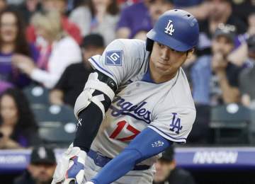 大谷翔平 3打席連発ならずも今季初の4安打！アウトローを鮮やか中前へ→敵失の間に一気に二塁へ
