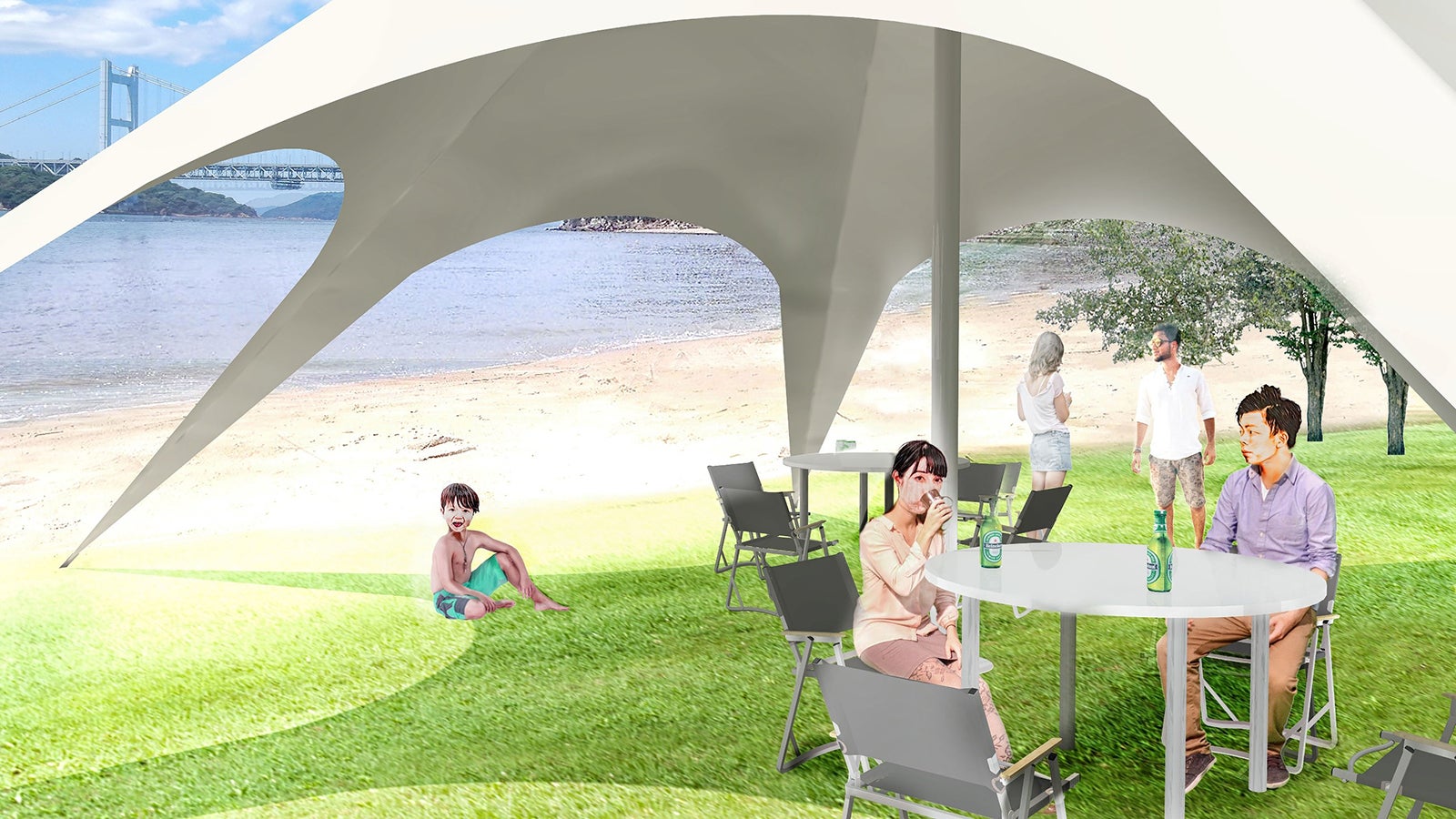 せとうちグランピング／画像提供：西日本旅客鉄道