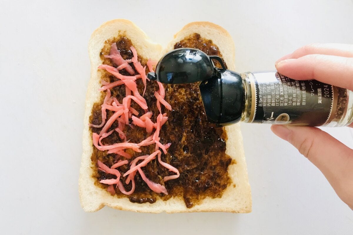 佃煮チーズトースト