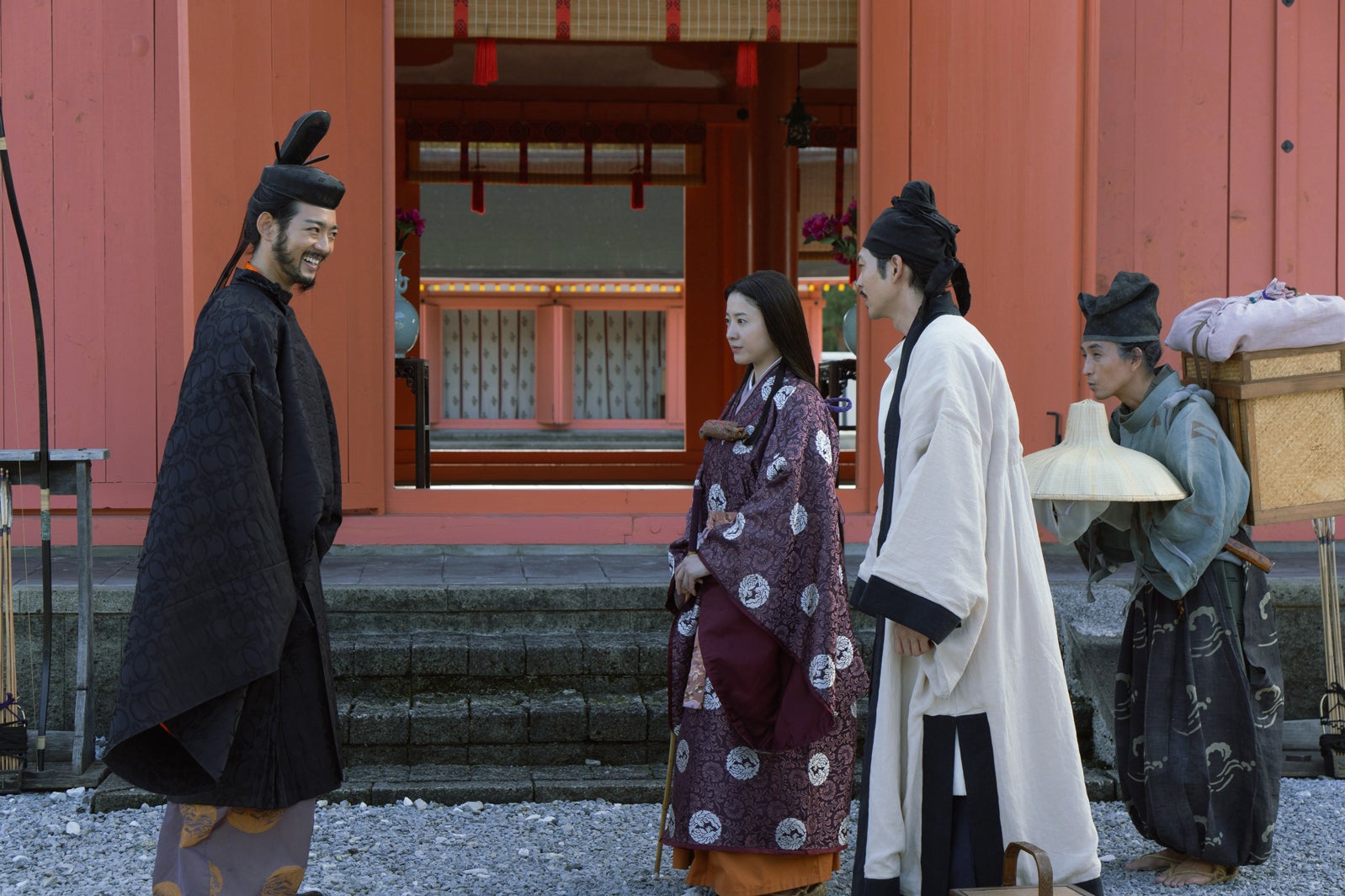 竜星涼、吉高由里子、松下洸平、矢部太郎「光る君へ」第46話（C）NHK