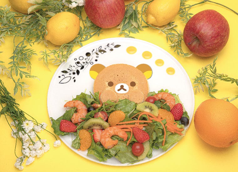 「リラックマのまくまくフルーツカフェ」原宿で開催、可愛いメニューにフルーツがたっぷり