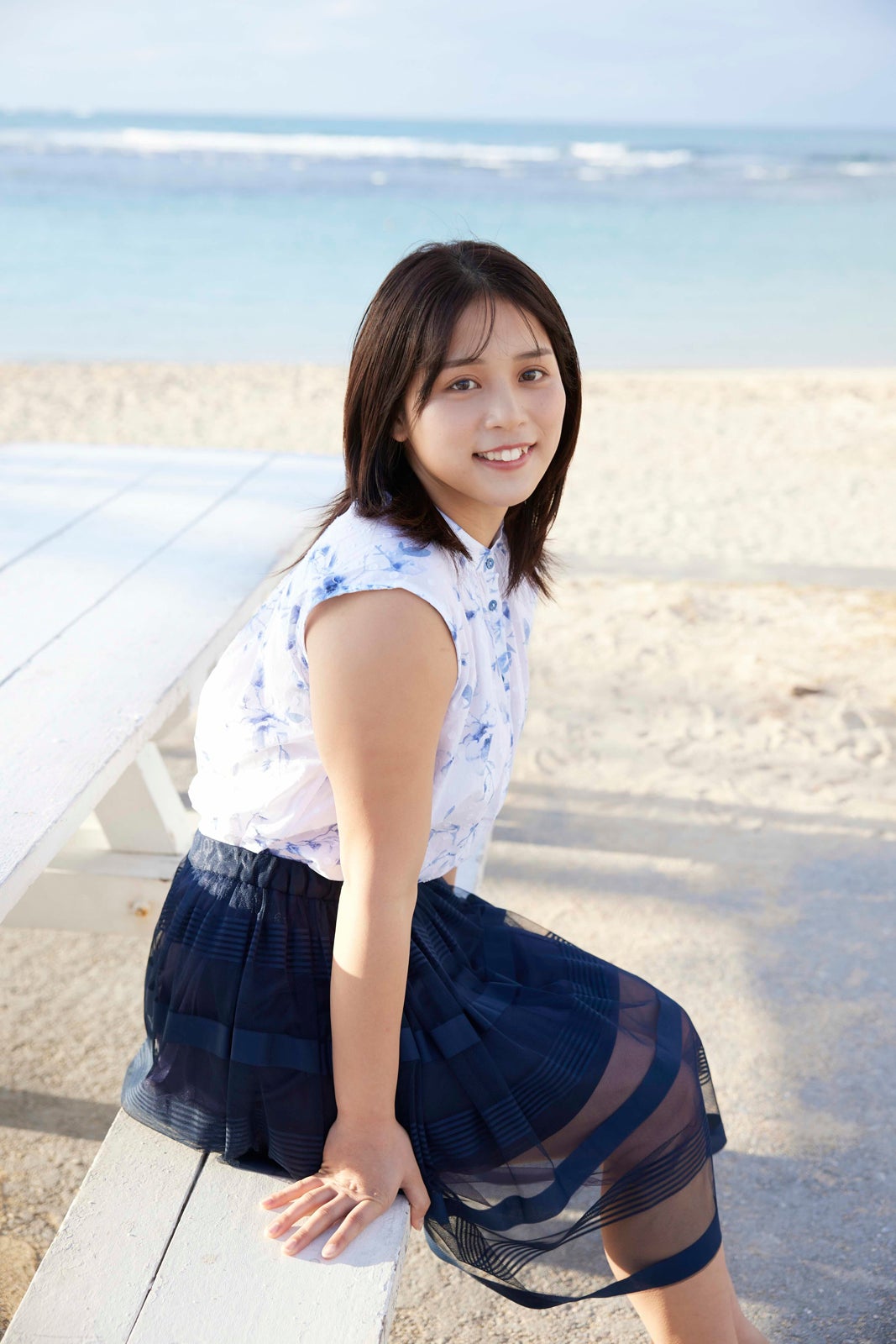 「ミスマガジン2021」山岡雅弥、迫力バストにドキッ 水着姿で健康美ボディ披露