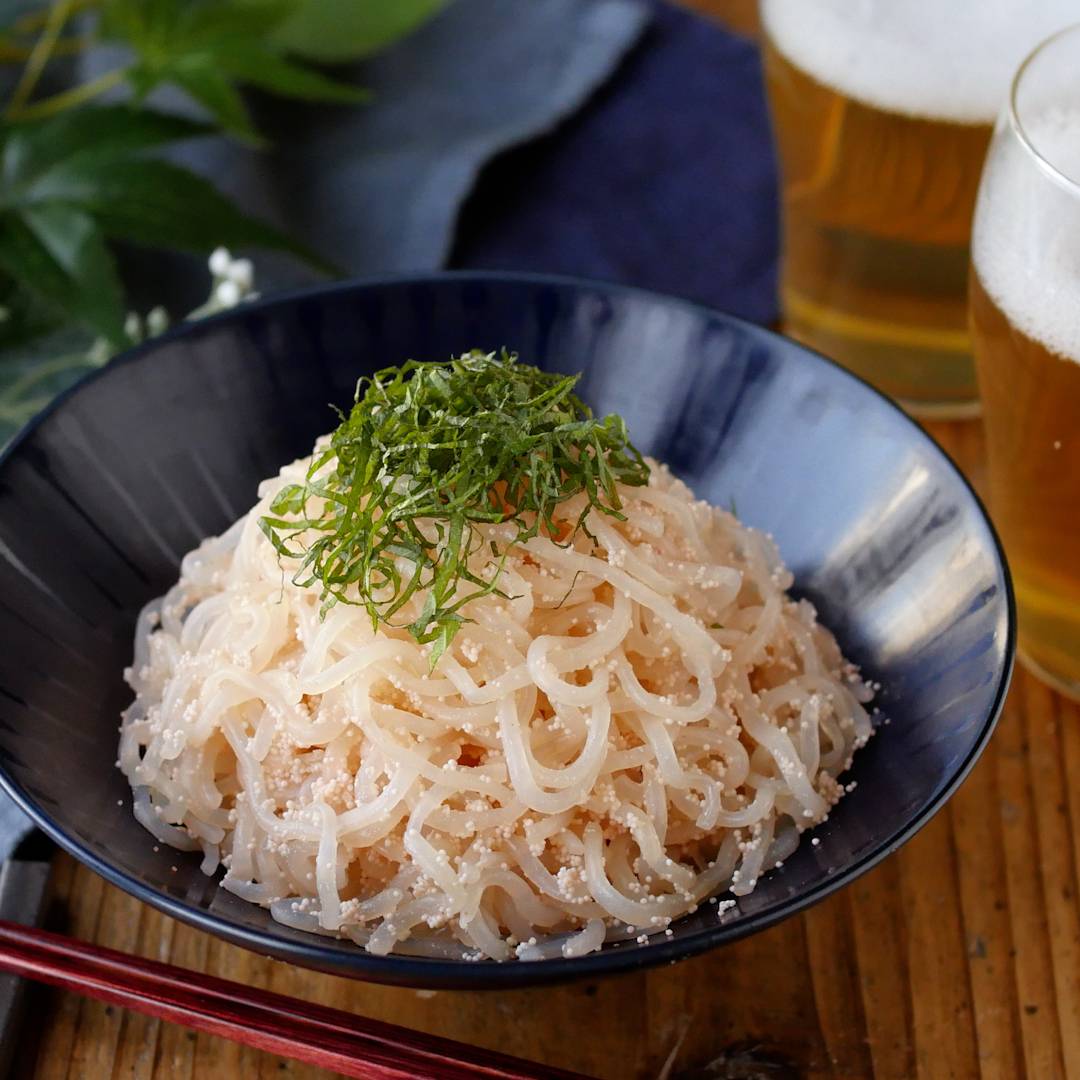 10分でパパッと！しらたきの明太子炒め