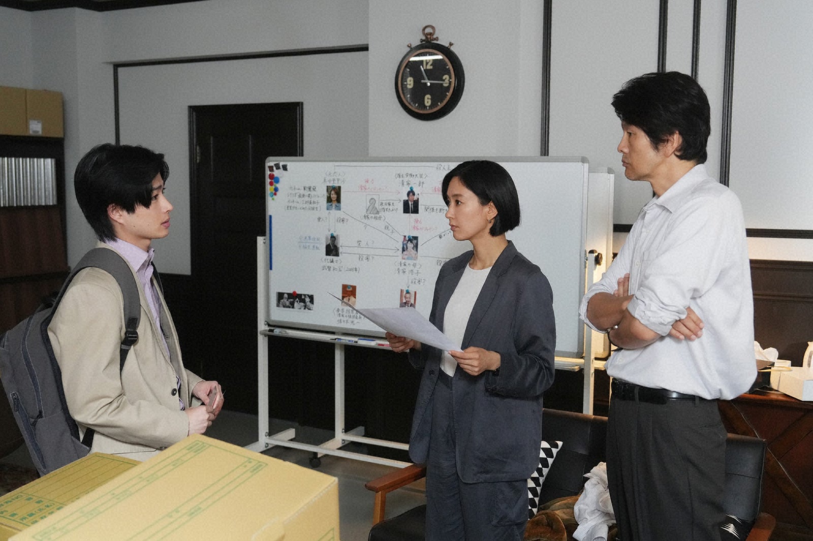 曽田陵介、水川あさみ、丸山智己「笑うマトリョーシカ」第5話より（C）TBS