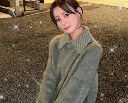 福岡みなみ「自然に華奢な脚になる」美容施術箇所を説明 ミニスカ×タイツ姿披露