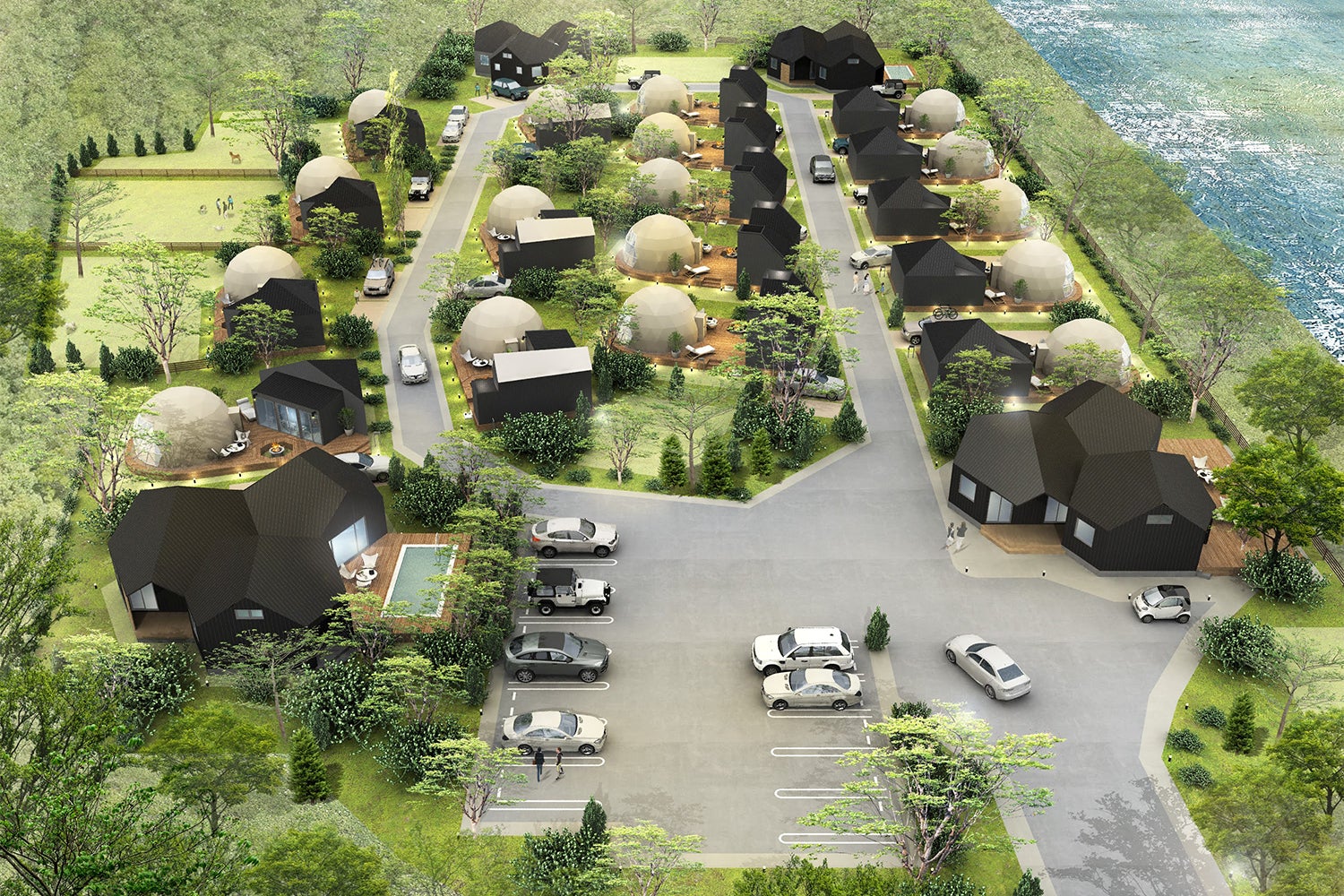 千葉にグランピング「グランドーム千葉富津」サウナ付や温泉＆プール付ヴィラから客室をチョイス