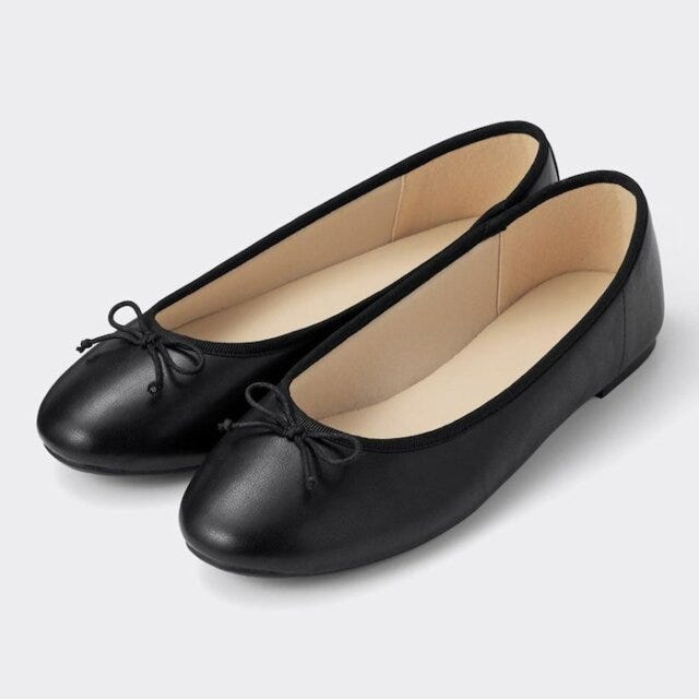 GU　新作　シューズ　バレエシューズ