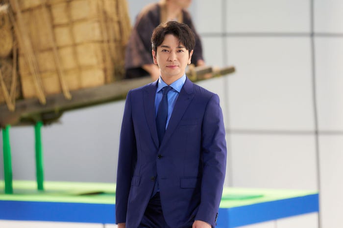 松本潤/新TVCM「今日も、SAGAWA がいます。」篇メイキングより(提供写真)