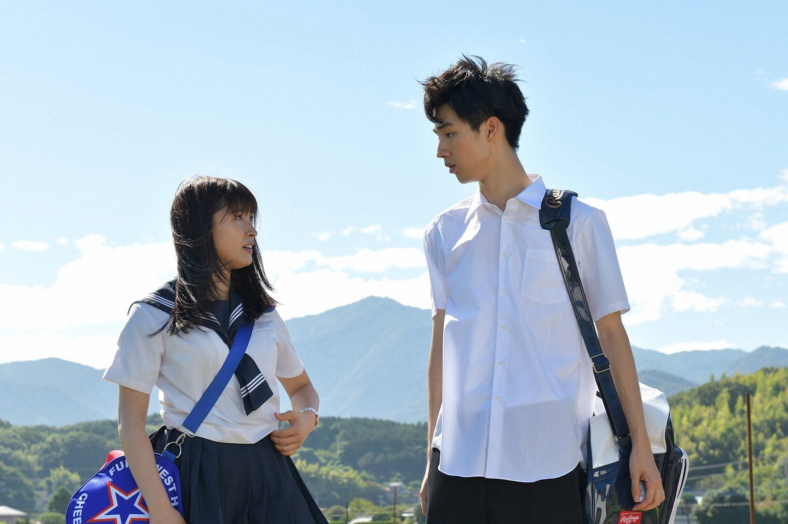 土屋太鳳、清水尋也／「チア☆ダン」第9話より（C）TBS