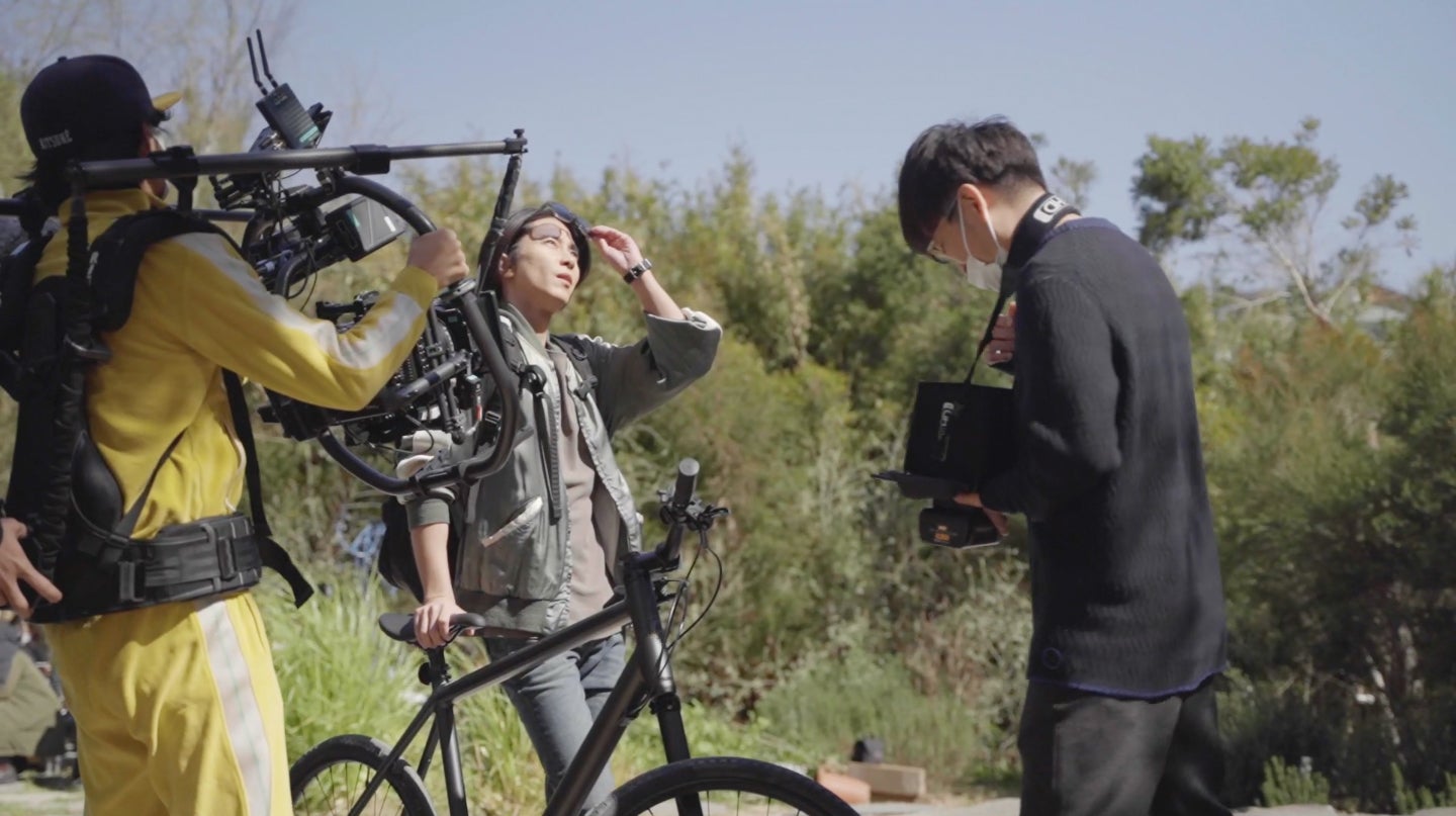 山下智久／メイキングカット（提供写真）