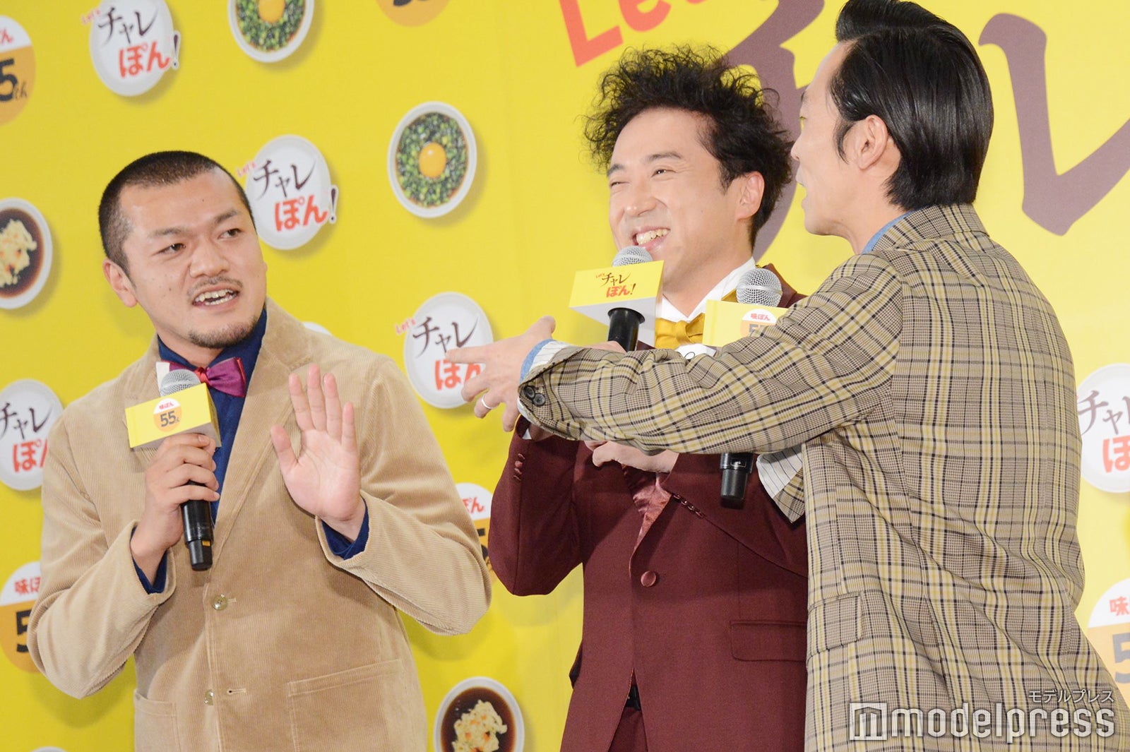 竹内まなぶ、ムロツヨシ、石田たくみ（C）モデルプレス