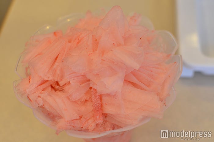 フワフワのかき氷の完成(C)モデルプレス