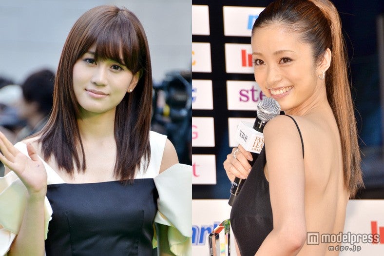 華やかなドレススタイルを披露した美女たち／（左から）前田敦子、上戸彩