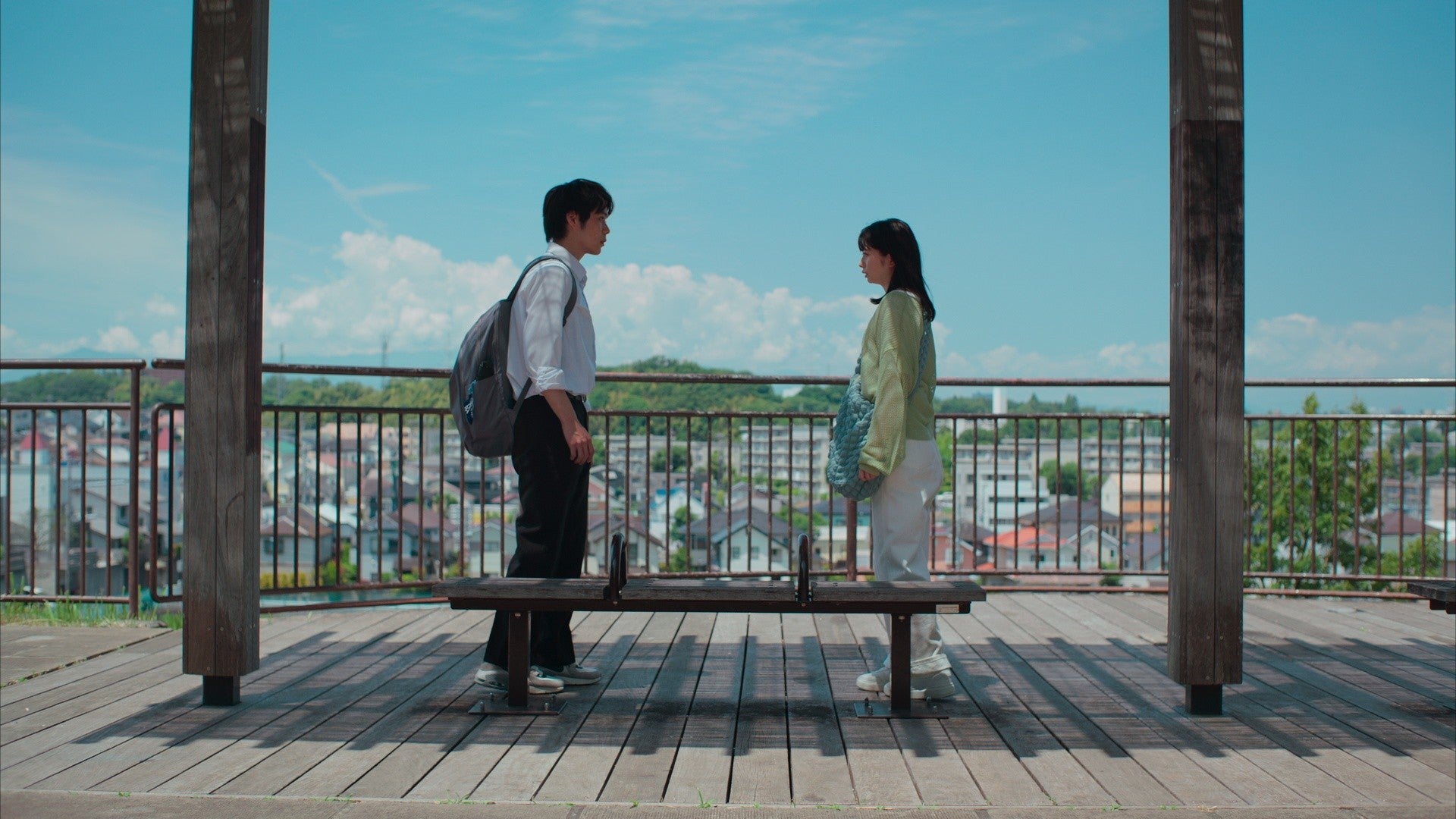 細田佳央太、桜田ひより「あの子の子ども」第4話より（C）カンテレ