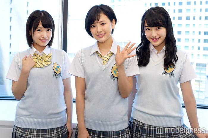 近日HKT48メンバーの“女子力”を探るインタビュー後編も配信予定!(左から)朝長美桜、兒玉遥、田島芽瑠(C)モデルプレス