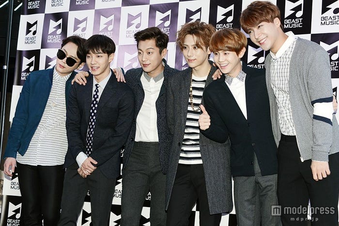 BEAST(左から)ジュンヒョン、ギグァン、ドゥジュン、ヒョンスン、ヨソプ、ドンウン