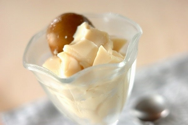 梅酒と豆乳のゼリー