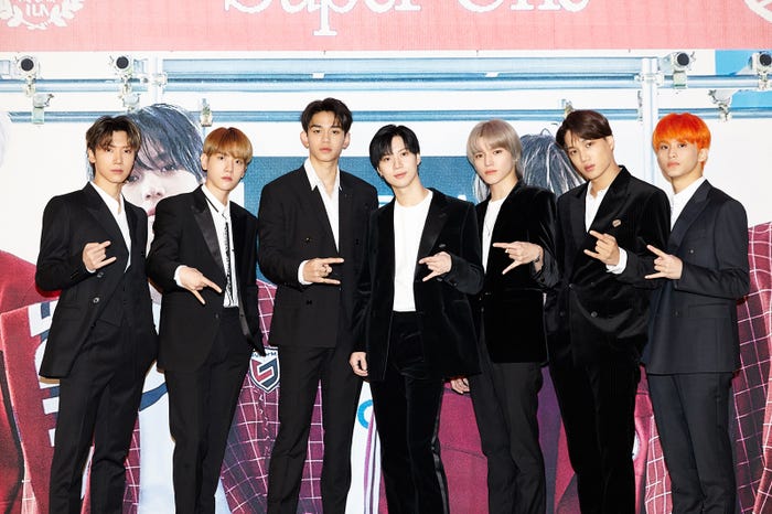 SuperM/テン、ベクヒョン、ルーカス、テミン、テヨン、カイ、マーク(提供写真)