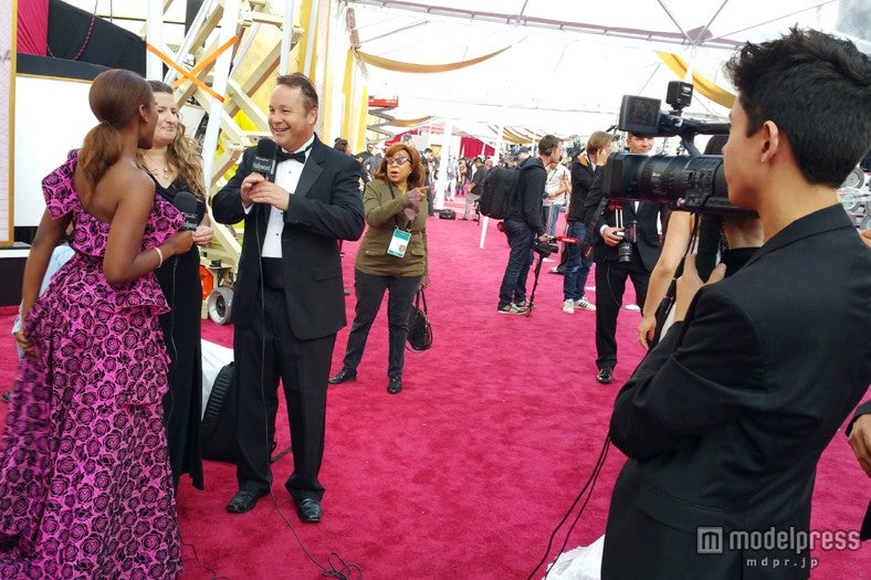 第87回アカデミー賞、レッドカーペット会場準備の様子（米・ドルビー・シアター／画像：モデルプレス）