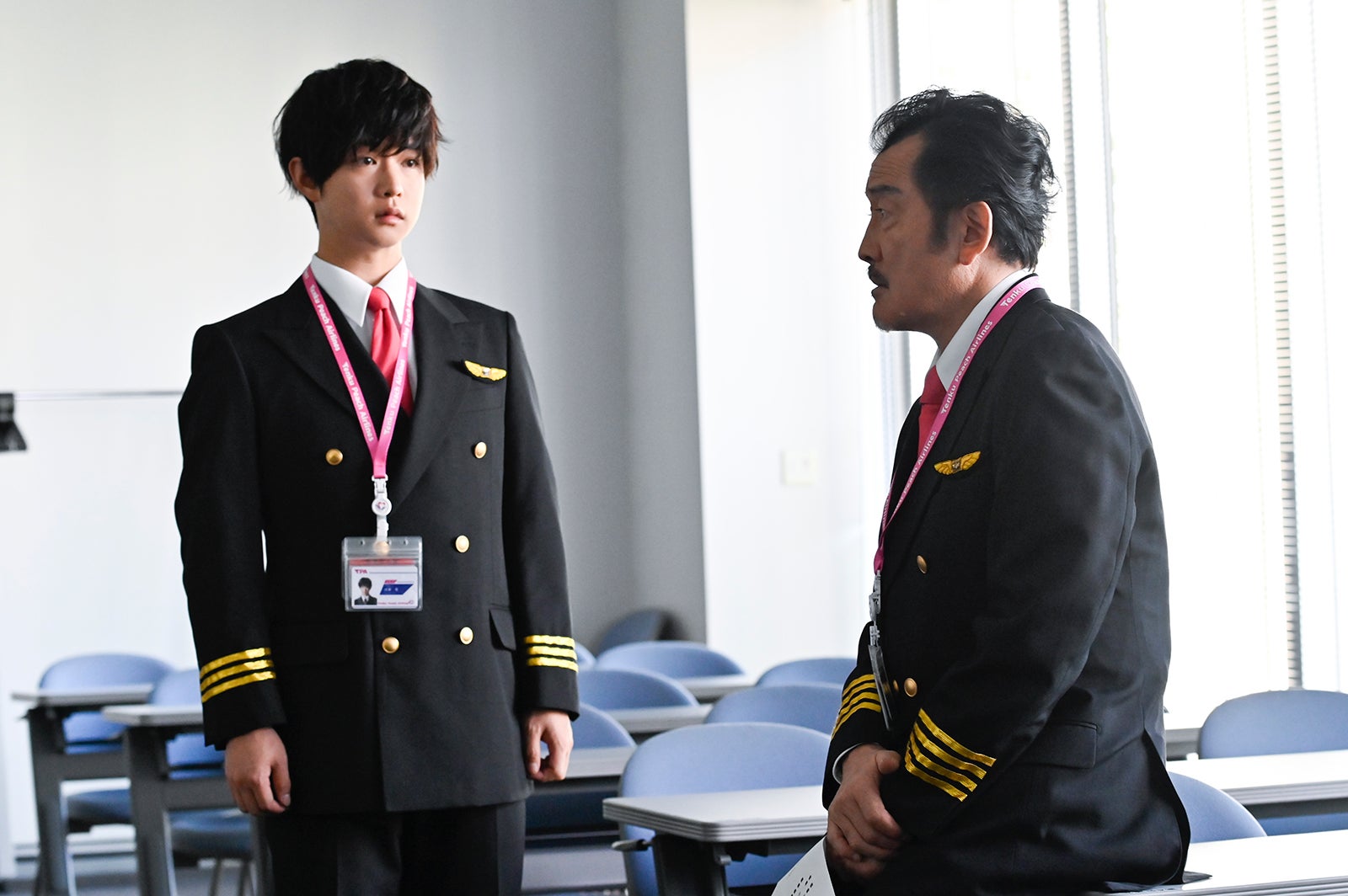 千葉雄大、吉田鋼太郎／「おっさんずラブ-in the sky-」第2話より（C）テレビ朝日