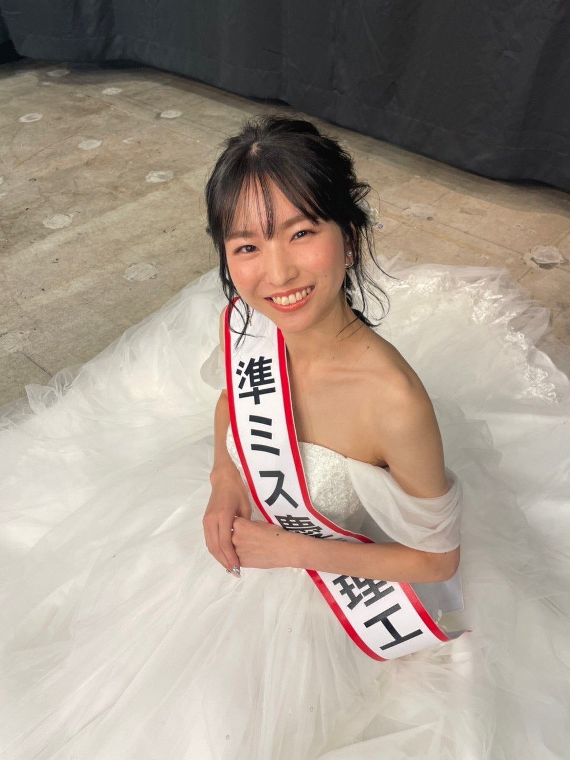 「ミス慶應理工コンテスト2021」準グランプリ・新藤利佐さん（提供写真）