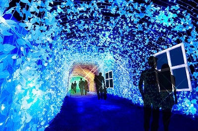 光のトンネル／画像提供：富士急行株式会社