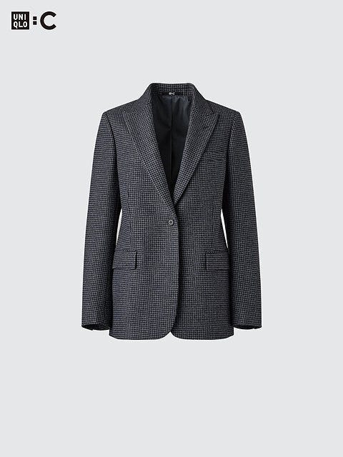 ユニクロのツイードテーラードジャケット