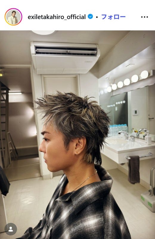 EXILE TAKAHIRO Instagramより
