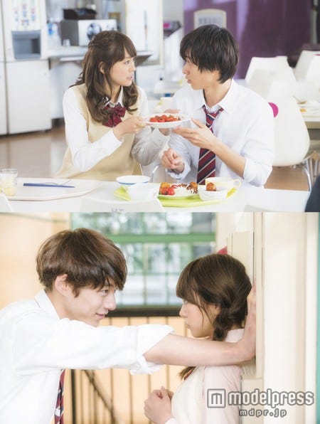 桐谷美玲が山崎賢人&坂口健太郎と“胸キュン”シーン(C)2015 映画「ヒロイン失格」製作委員会(C)幸田もも子/集英社