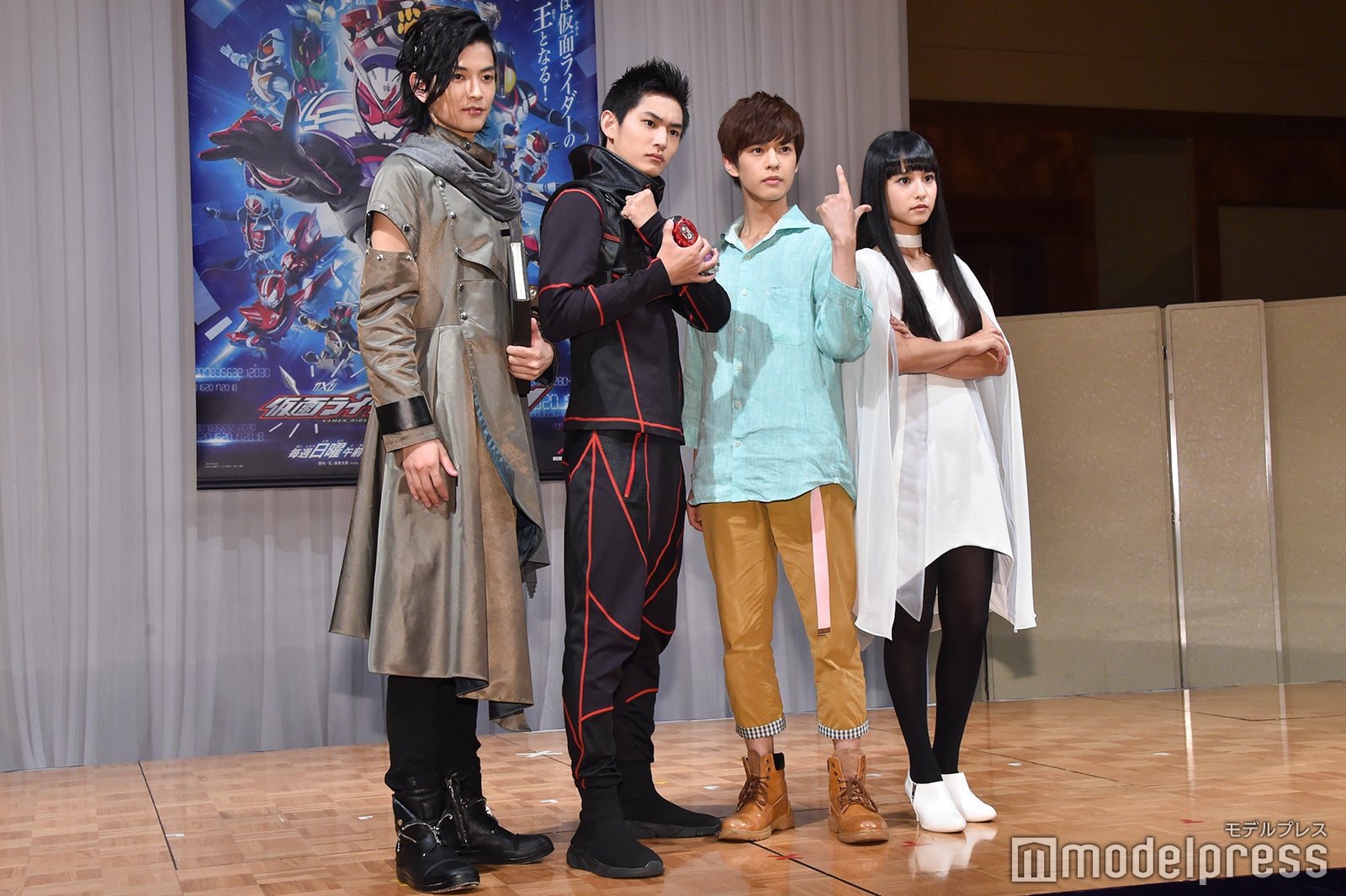 左より：渡邊圭祐、押田岳、奥野壮、大幡しえり （C）モデルプレス